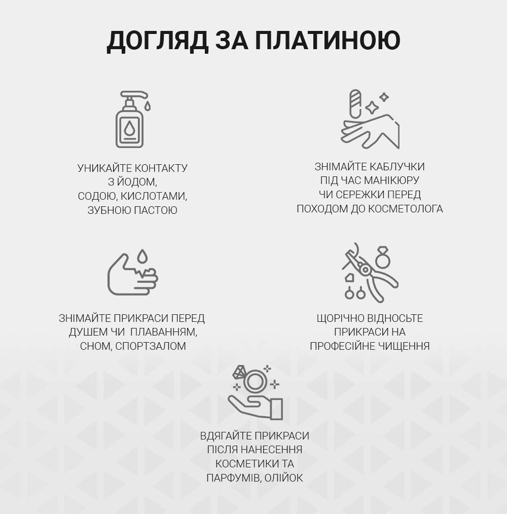 догляд за платиною