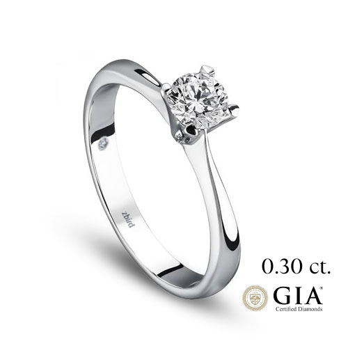 золотое кольцо на помолвку 0,30 сt. F/VS1 GIA 'Victoria''